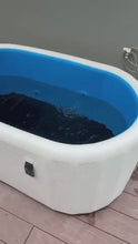 Load and play video in Gallery viewer, Barrel Cold Plunge Tub with Chiller for Lease (minimum 1 month rent)

